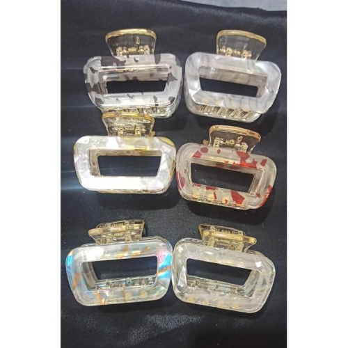 Abstract colors claw clips