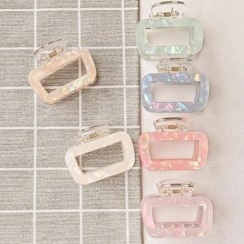 Glossy square shape glossy claw clips