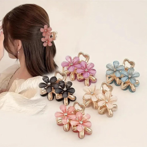 Korean Crystal Hair clips – all colours