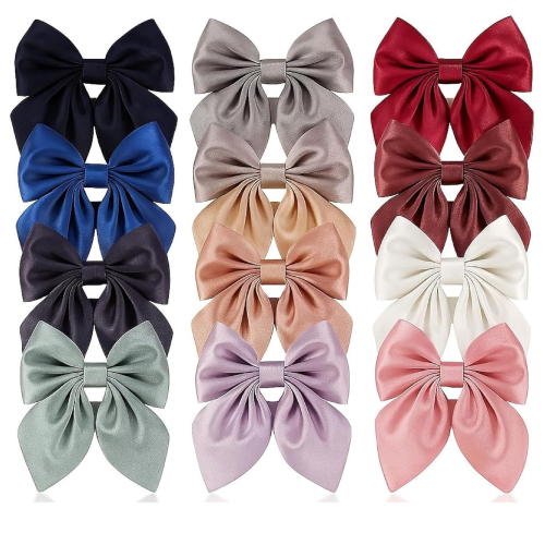 Satin Bow Clip